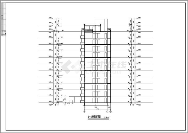 某小高层框剪结构住宅楼建筑设计cad详细施工图（含设计说明）-图一