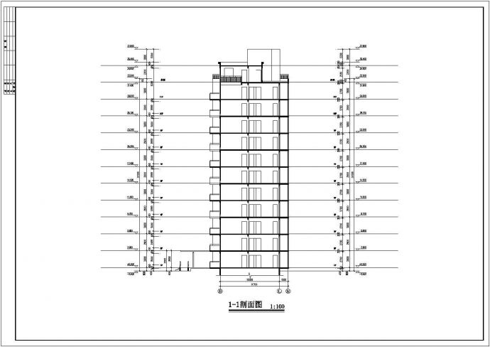 某小高层框剪结构住宅楼建筑设计cad详细施工图（含设计说明）_图1