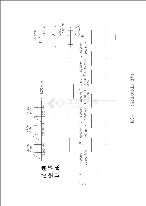 郑州某高层住宅楼中央空调工程全套设计cad图纸(含系统图)-图一