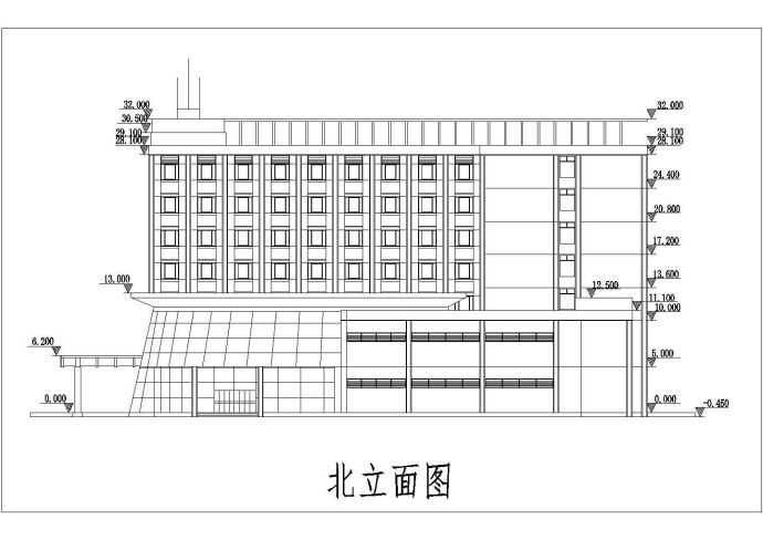 某地豪华酒店方案cad设计施工图纸_图1