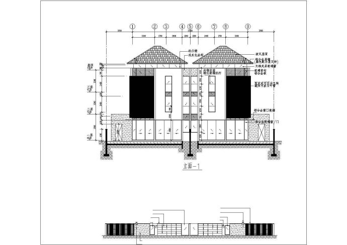 某城市私人豪华双拼别墅建筑全套方案设计施工CAD图纸_图1