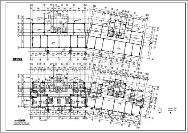 济南市市府街某小区7120平米11层住宅楼建筑设计CAD图纸（含架空层）-图一