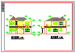 小别墅建筑设计方案施工图带效果图-图二