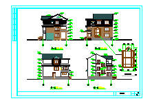 简单实用的新型农村住宅建筑结构设计CAD施工全图