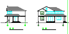 某地两层乡村别墅建筑方案施工图_图1