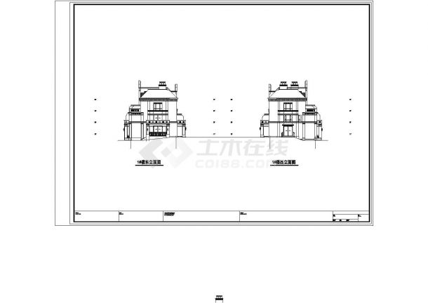 多层高档英式风格联排别墅设计方案图（知名设计院）-图二