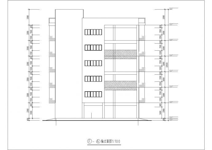 温州市某大学工厂5620平米6层框架结构宿舍楼建筑和结构设计CAD图纸_图1