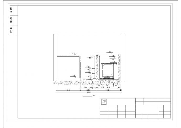 北京某体育馆网球中心污水处理系统CAD图纸_图1