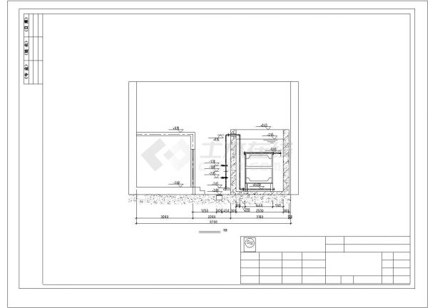 北京某体育馆网球中心污水处理系统CAD图纸-图一