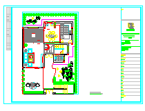 阳光山庄别墅建筑CAD平面布置参考图-图二