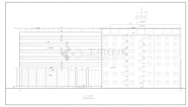 CAD酒店设计图纸建筑全套设计图-图二