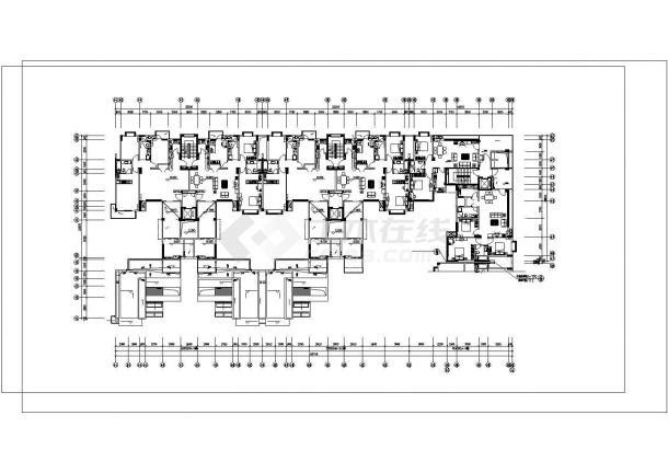 衢州鸿声鸿泰苑小区11层砖混住宅楼建筑设计CAD设计图（11层为复式）-图一