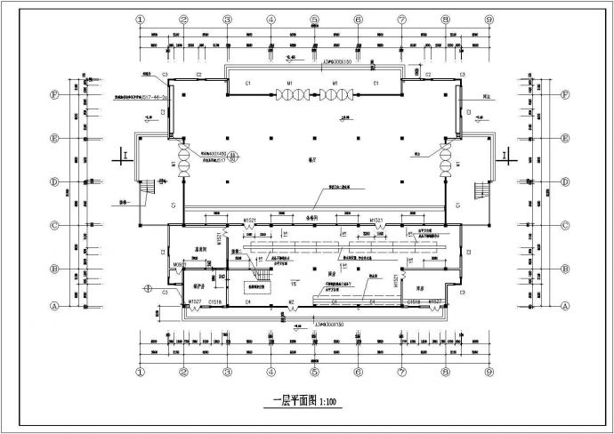 学院新校舍建筑施工图CAD_图1