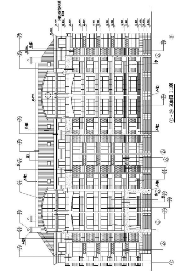 康平嘉园小区多层住宅楼设计cad全套建施图（含多栋设计）-图二