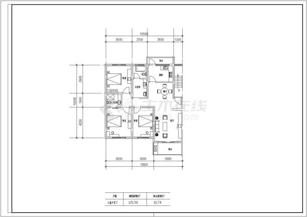 100至180平方米住宅户型设计图【独户、3室2厅、4室2厅】-图二