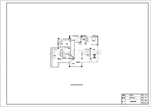 某私人豪华别墅建筑设计施工CAD图纸-图一
