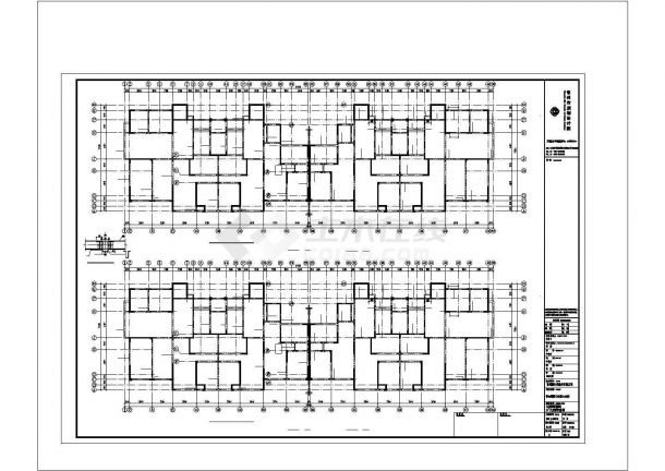 某高层剪力墙结构住宅建筑设计施工CAD图纸-图一