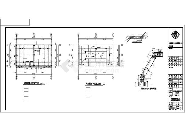 某两层框架香榭里商铺建筑设计施工CAD图纸-图一