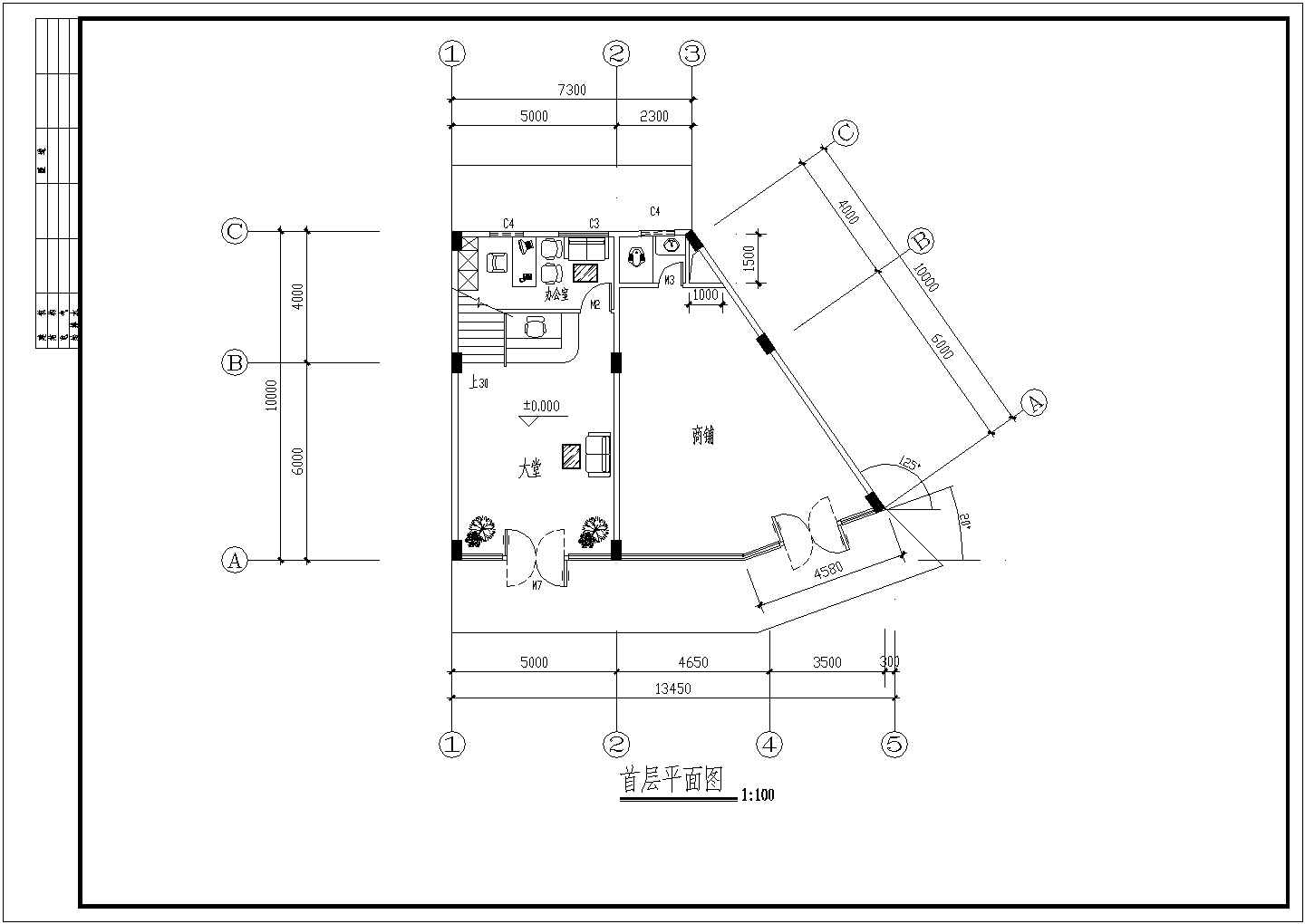 欧式多层酒店全套建筑设计施工CAD图