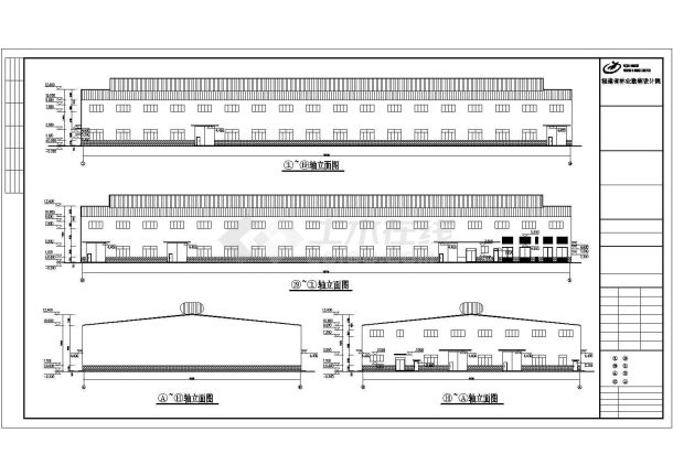 福建某公司细木工板车间钢结构CAD-图二