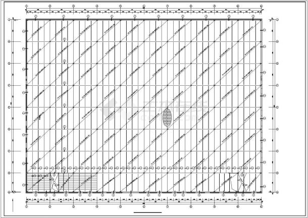 某多层钢结构汽车展厅设计cad结构施工图（含设计说明）-图二