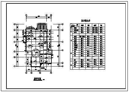 二层乡村美式风格独体别墅建筑施工cad图(带地下室设计图，共九张)_图1