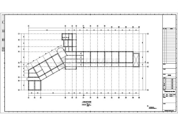 某六层教学楼结构加固设计cad全套结构施工图（共21张图）-图一