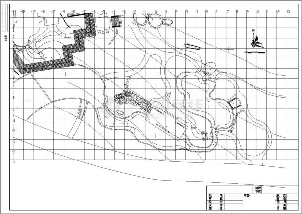 园博会寄思园中心公园展区规划设计施工图cad 图纸-图二