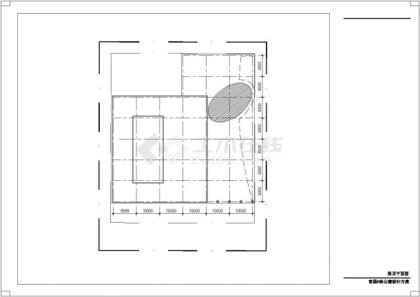 某多层官园综合办公楼全套施工设计cad图纸（含总平面图）-图一