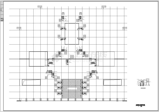 某多层医院门诊医技大楼（建筑面积45000平方米）空调通风及防排烟系统设计cad施工图（含设计说明，含节能设计）-图二