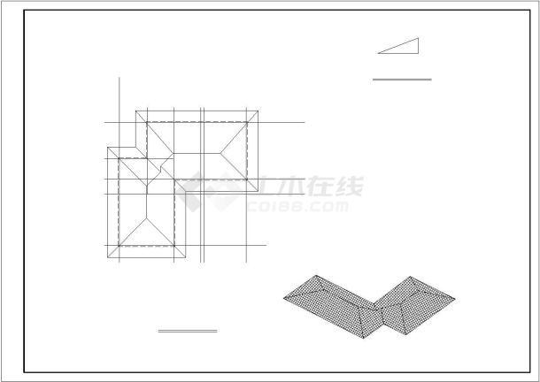 某地区高级私人别墅住宅建筑全套方案设计施工CAD图纸-图二