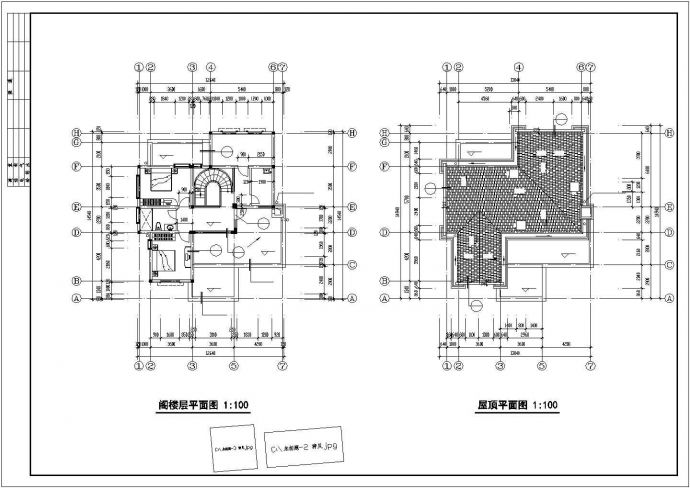 某地区高级多层私人别墅建筑全套方案设计施工CAD图纸_图1