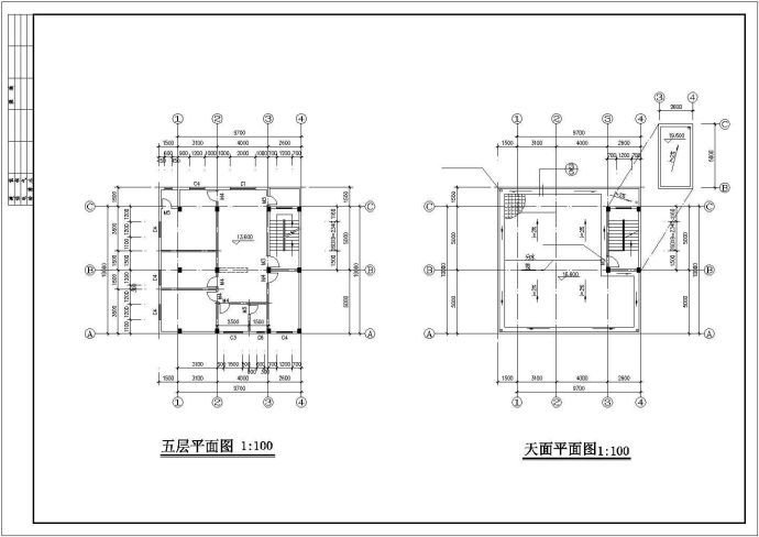 某地区多层私人住宅楼建筑全套方案设计施工CAD图纸_图1