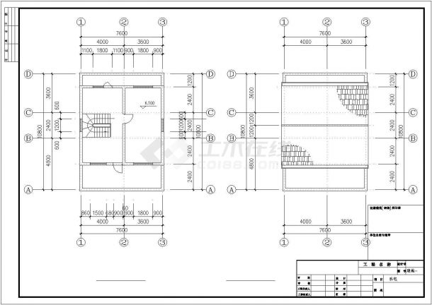 某高级小区多层私人住宅建筑方案设计施工CAD图纸-图一