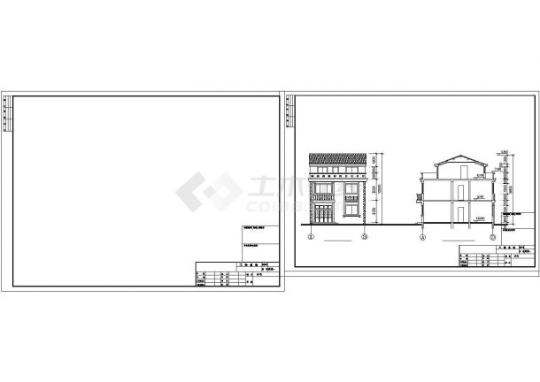 某高级小区多层私人住宅建筑方案设计施工CAD图纸-图二