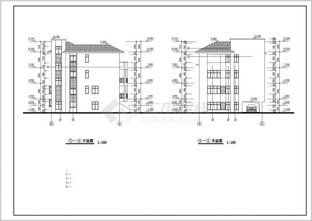 某市郊特级居住别墅建筑全套方案设计施工CAD图纸-图二
