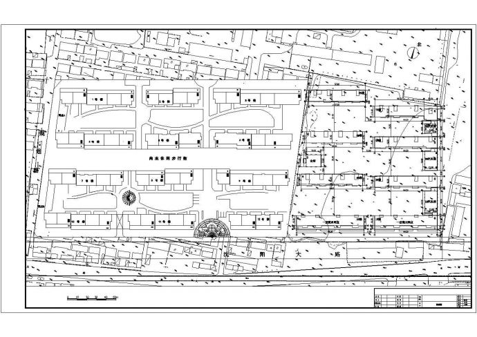 银川市西兰嘉园小区总平面规划设计CAD图纸（占地4.3万平米）_图1