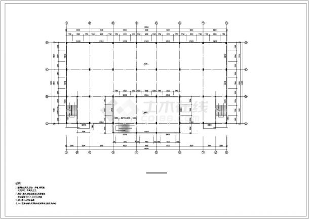 成都市新秦花园小区2层砖混结构住宅楼建筑设计CAD图纸（含天面层）-图一