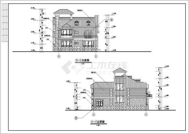 某单位家属住宅高层建筑全套方案设计施工CAD图纸-图一