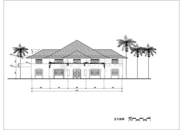 某夏威夷风格度假别墅建筑全套方案设计施工CAD图纸-图二