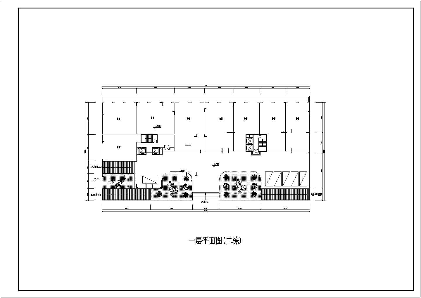镇江市某小区高层住宅户型CAD图