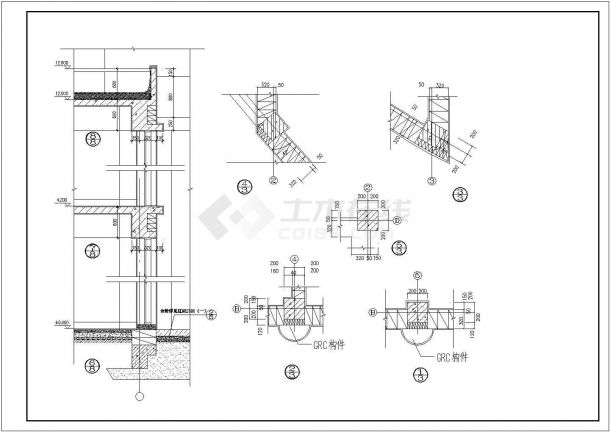 亳州市某高档会所建筑施工设计CAD图纸-图一