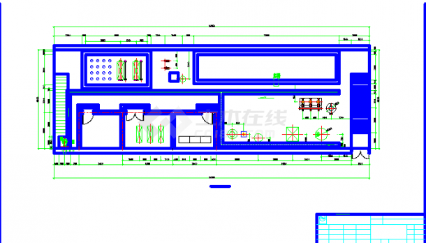 [北京]体育馆网球中心污水处理系统设计CAD图-图二