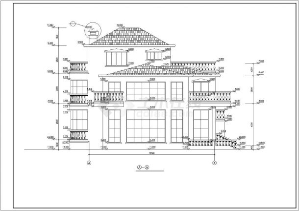 某度假风景区现代小别墅建筑全套方案设计施工CAD图纸-图一
