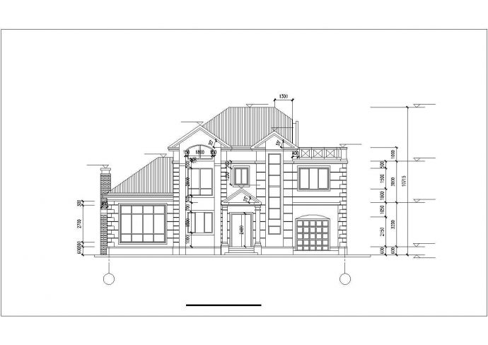 某度假风景区小型现代别墅建筑全套方案设计施工CAD图纸_图1