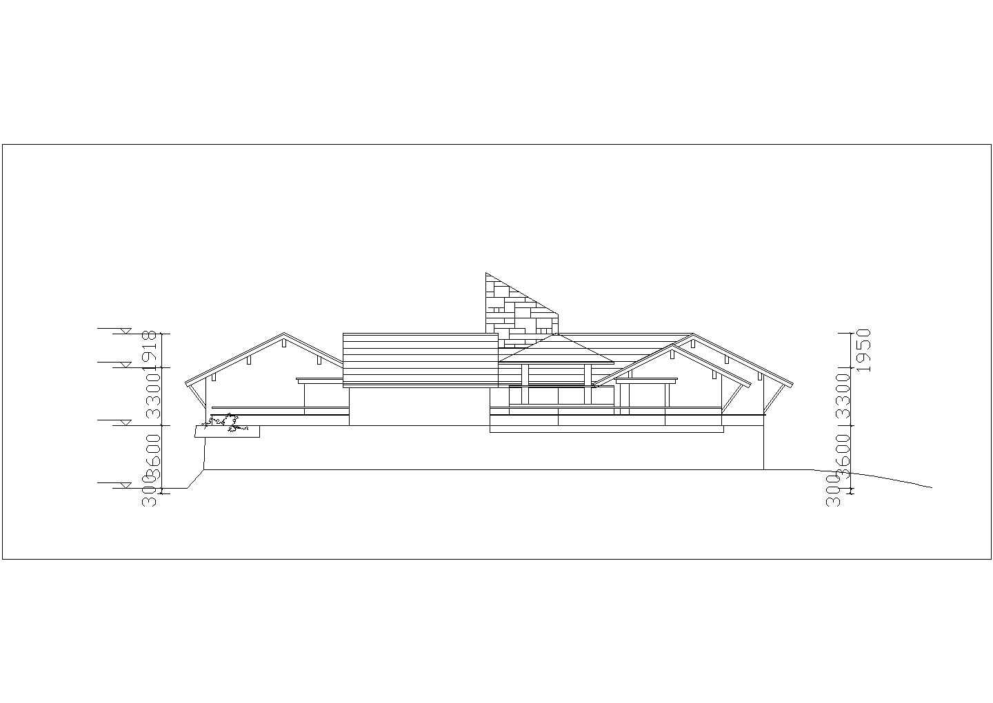 某市郊砖混结构总统别墅建筑方案设计施工CAD图纸