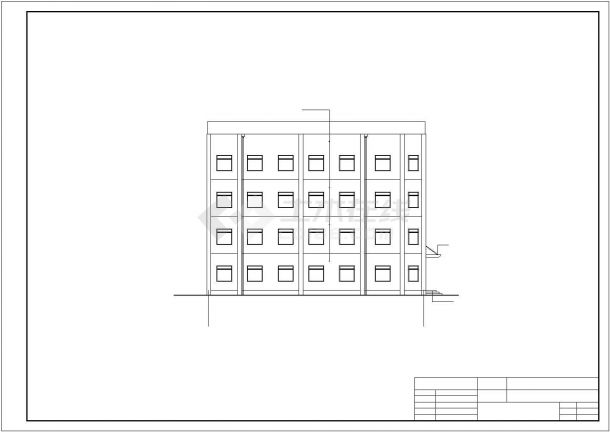郑州市富泉街某2310平米4层框架结构社区幼儿园建筑结构设计CAD图纸-图一