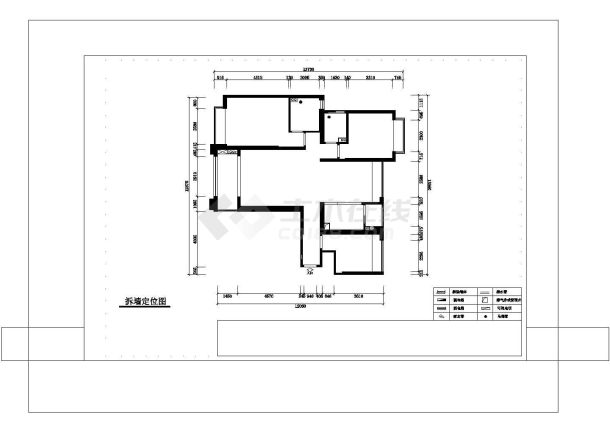 现代风格（3室2厅2卫）.cad-图一