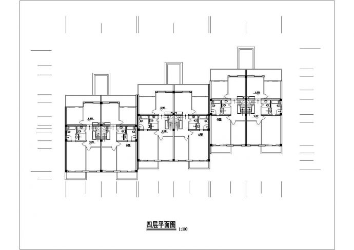 两层美式别墅CAD建筑设计施工图附效果图_图1