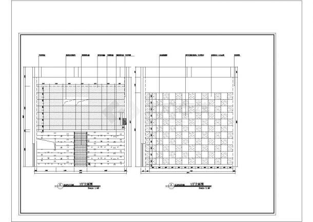 某国际电影院装饰工程图纸【1至7号各厅的平面图 室内立面图 7个CAD文件】-图一